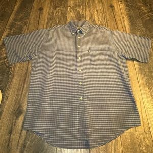 Duck Head short sleeve button down shirt men’s size Large 100% cotton